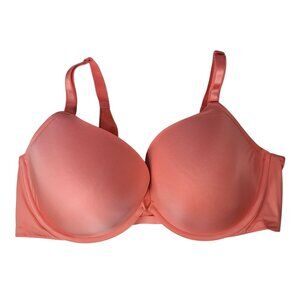 Torrid Curve Underwire T Shirt Bra Orange Neon 40DD Padded Seamless Adj Strap